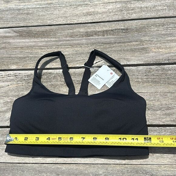 Lululemon All Powered Up Bra 32D Medium Support sports bra black‎ NWT - Picture 6 of 8